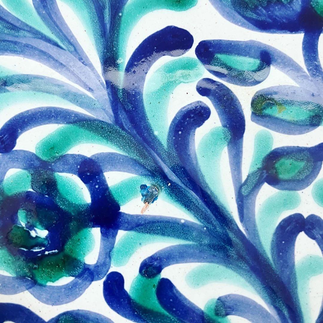 スペイン　グラナダ焼　陶器　プレート　古物　民芸　蚤の市　ブロカント　古道具