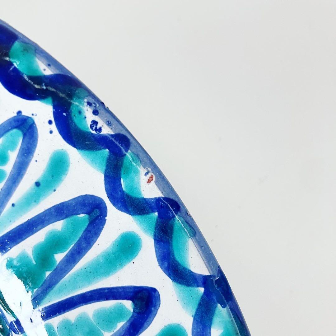 スペイン　グラナダ焼　陶器　プレート　古物　民芸　蚤の市　ブロカント　古道具