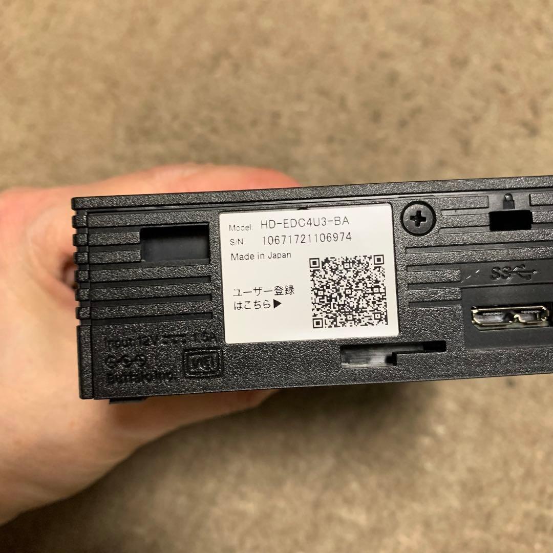 BUFFALO ハードディスク HD-EDC4U3-BA 外付けHDD 4TB