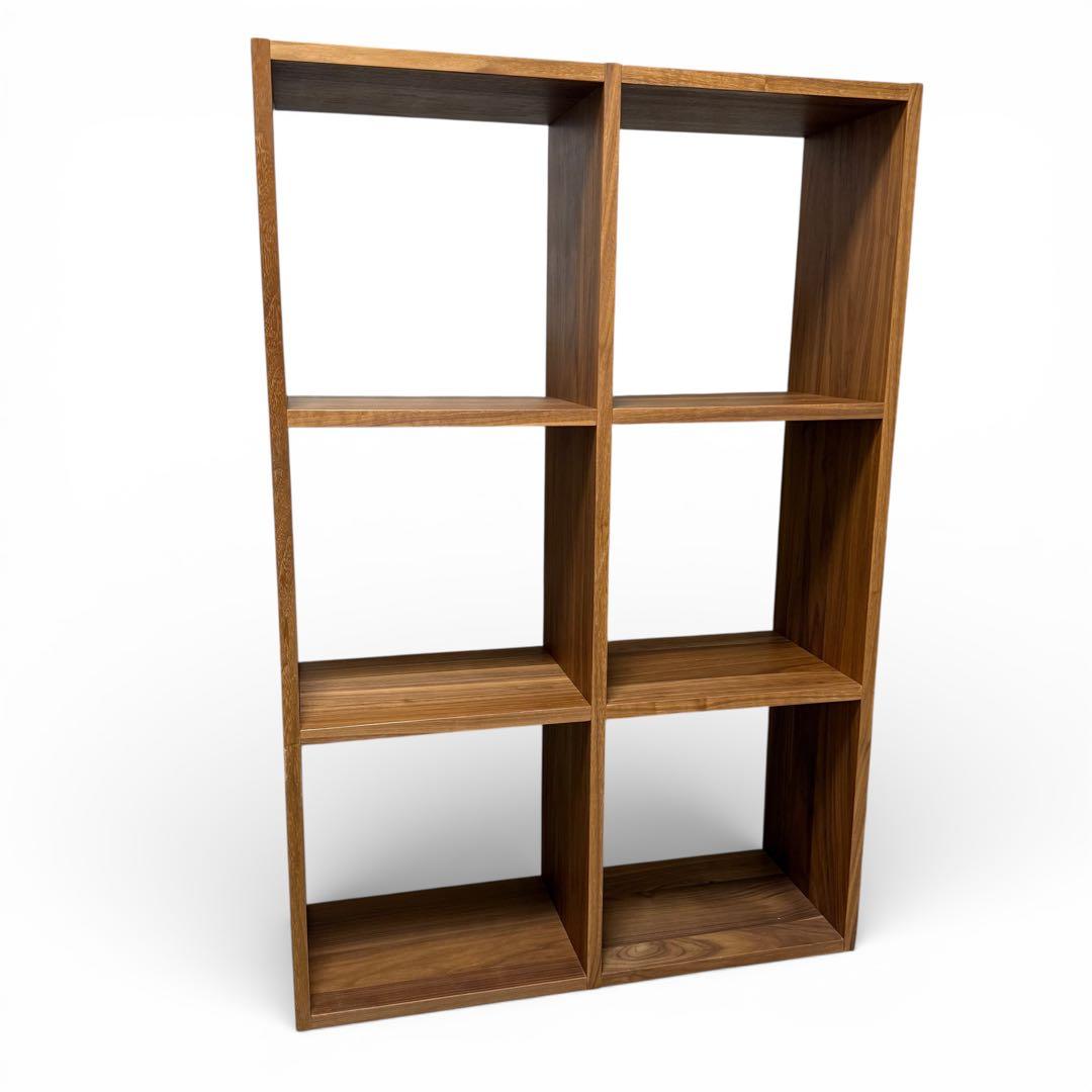 無印良品 スタッキングシェルフ 3段・2列　ウォールナット　MUJI 北欧
