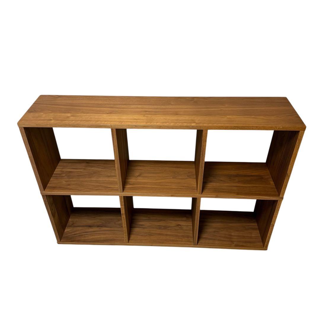 無印良品 スタッキングシェルフ 3段・2列　ウォールナット　MUJI 北欧