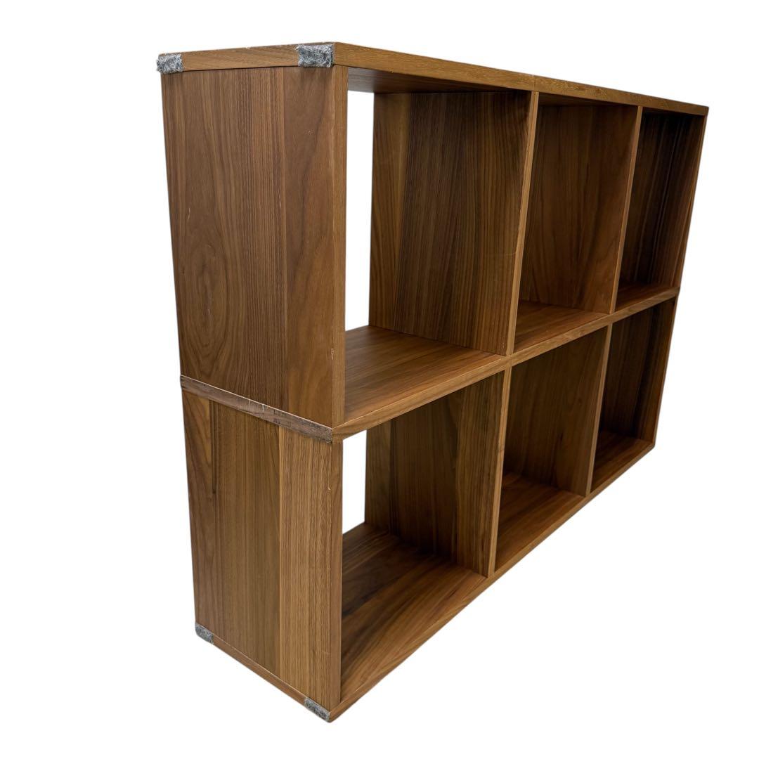 無印良品 スタッキングシェルフ 3段・2列　ウォールナット　MUJI 北欧