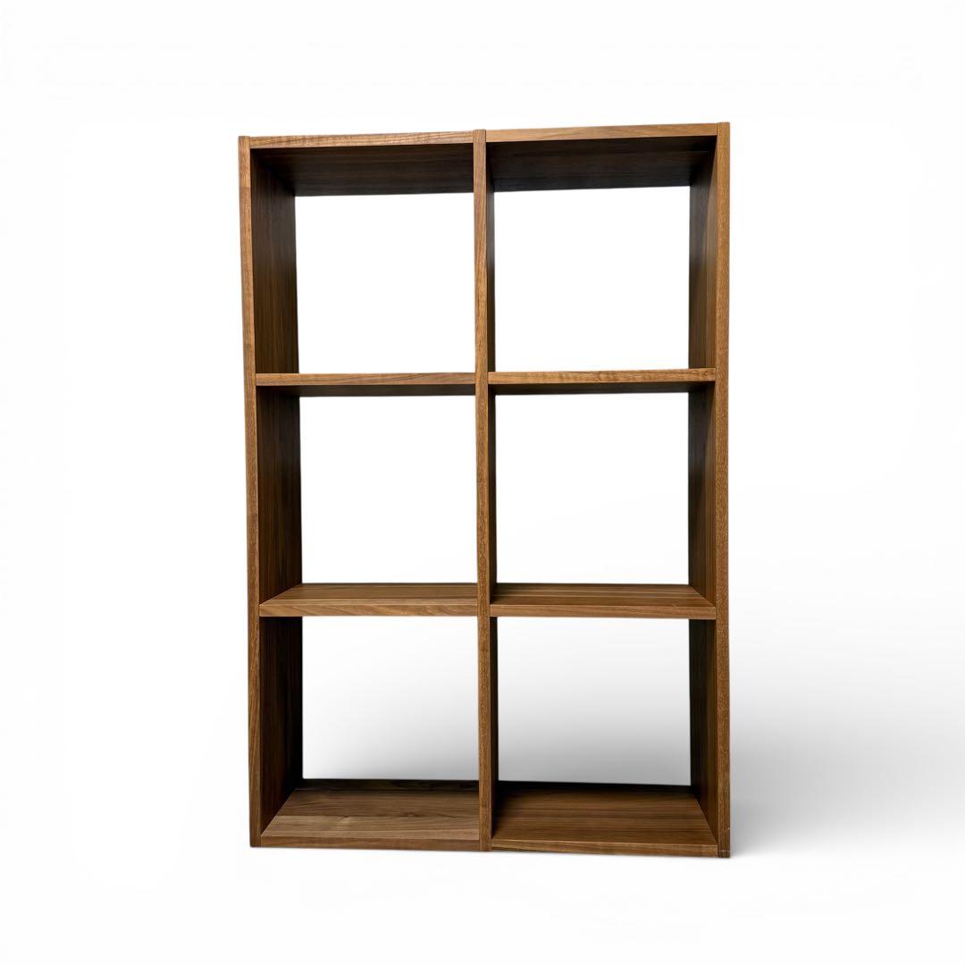 無印良品 スタッキングシェルフ 3段・2列　ウォールナット　MUJI 北欧