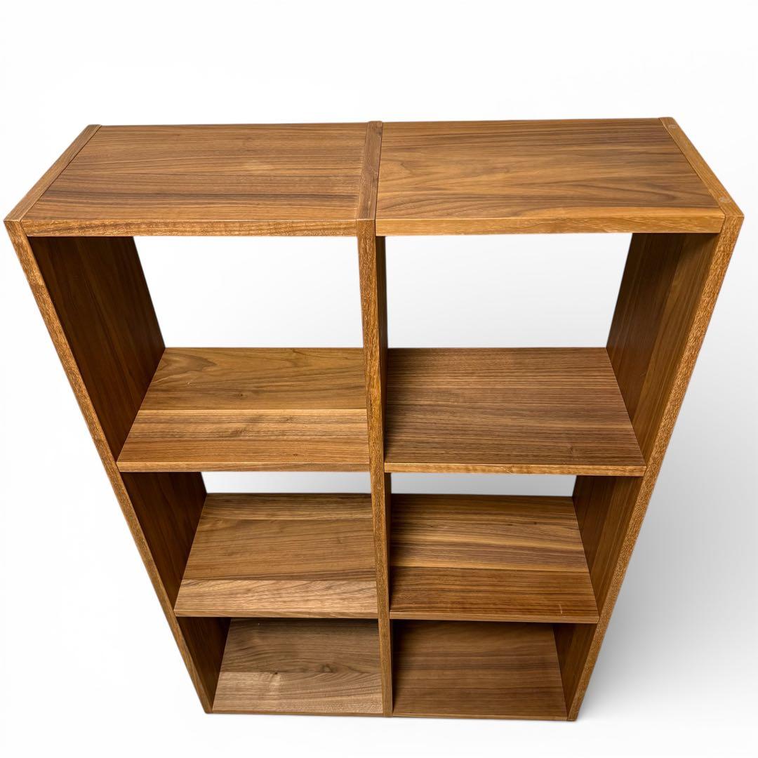 無印良品 スタッキングシェルフ 3段・2列　ウォールナット　MUJI 北欧