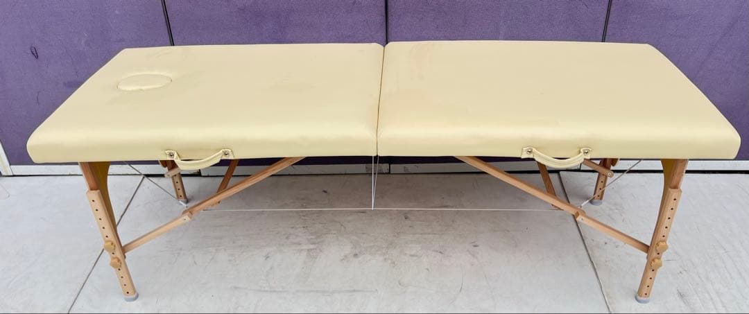 ベンチ付き折りたたみベッドほぼ未使用品