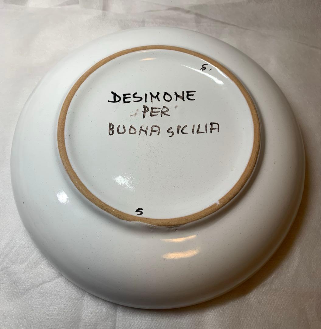 デシモーネ DESIMONE 絵皿 器 ハンドペイント　イタリア　シチリア