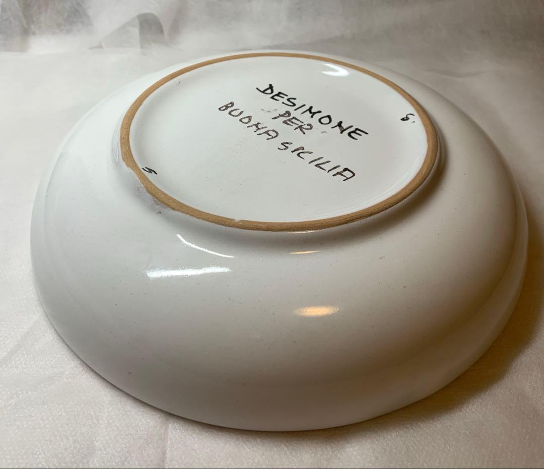 デシモーネ DESIMONE 絵皿 器 ハンドペイント　イタリア　シチリア