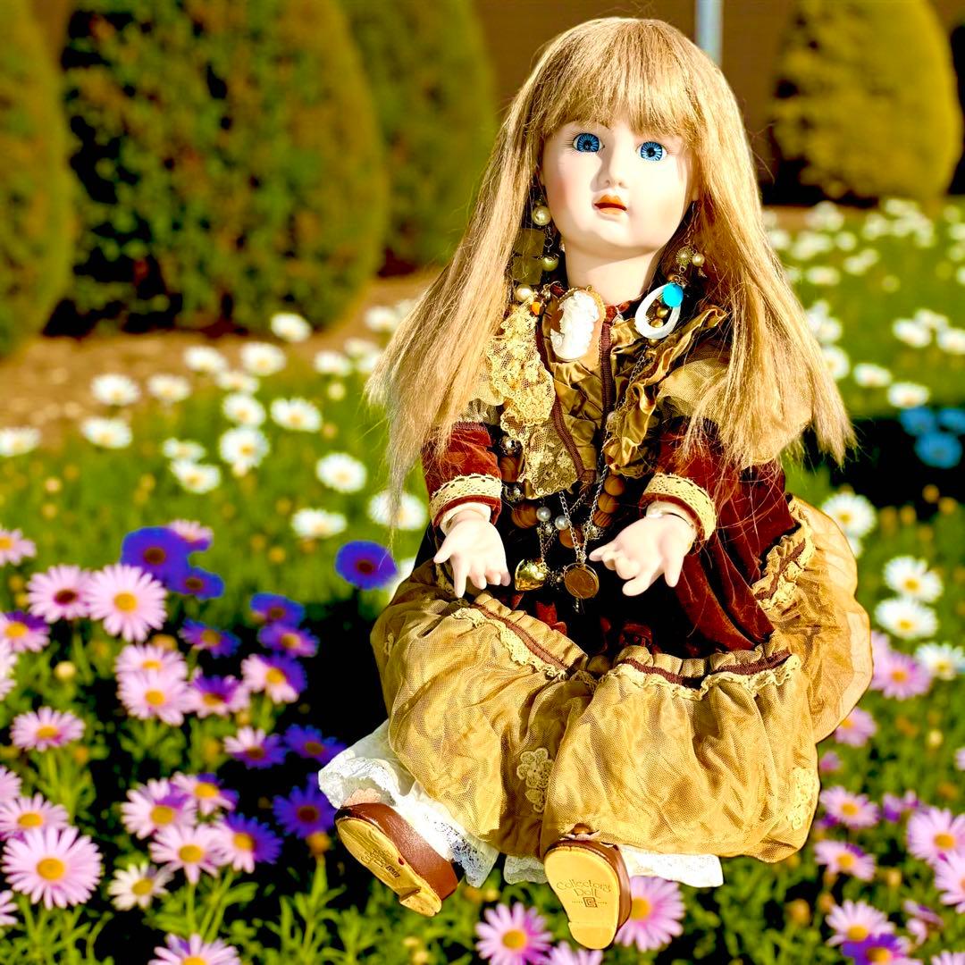 ビスクドール ジュモー フランス プリンセスドレス シェルカメオ エリザベスコイ