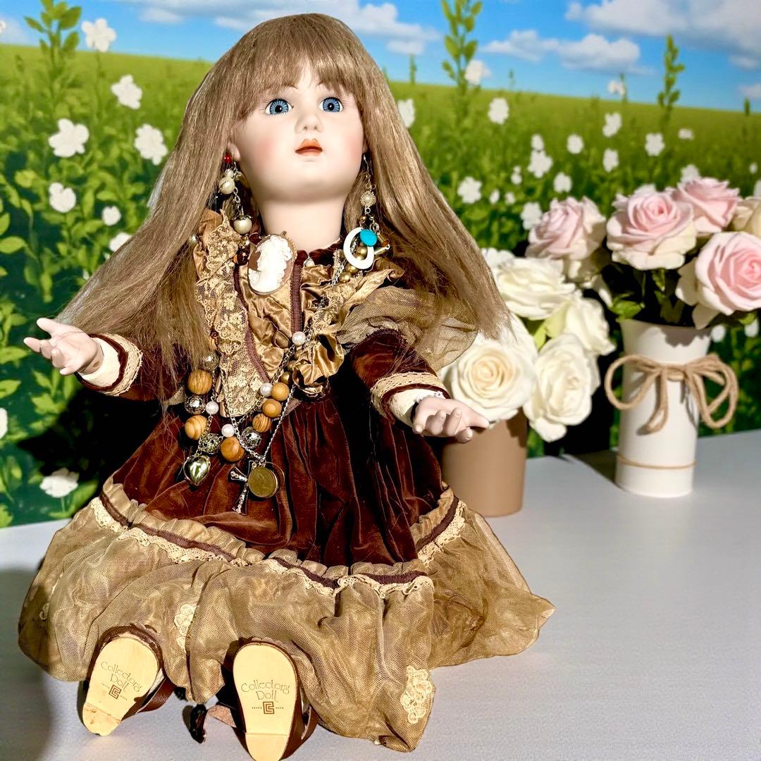 ビスクドール ジュモー フランス プリンセスドレス シェルカメオ エリザベスコイ