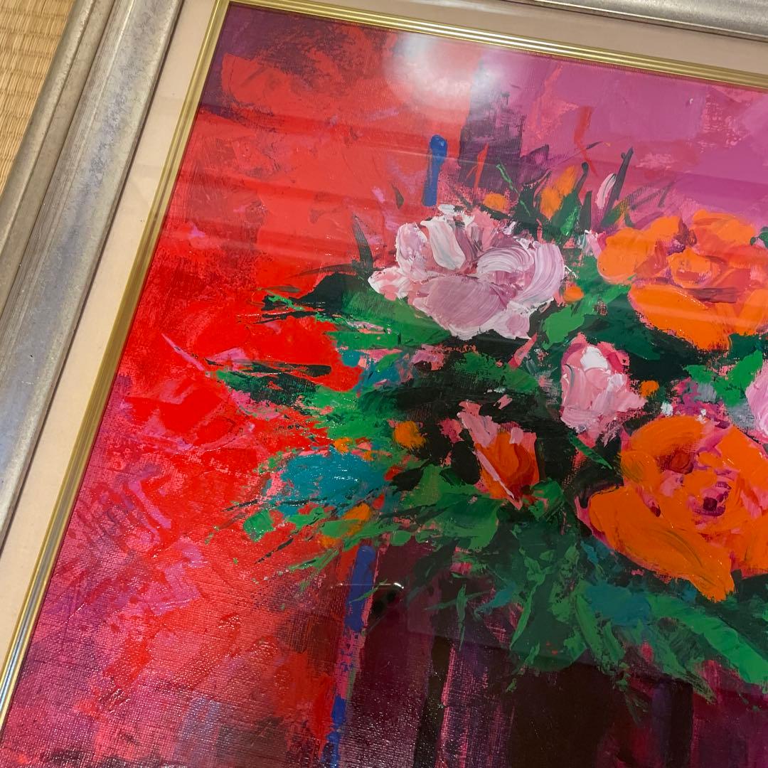 Nader 花瓶の花 2000年油彩画