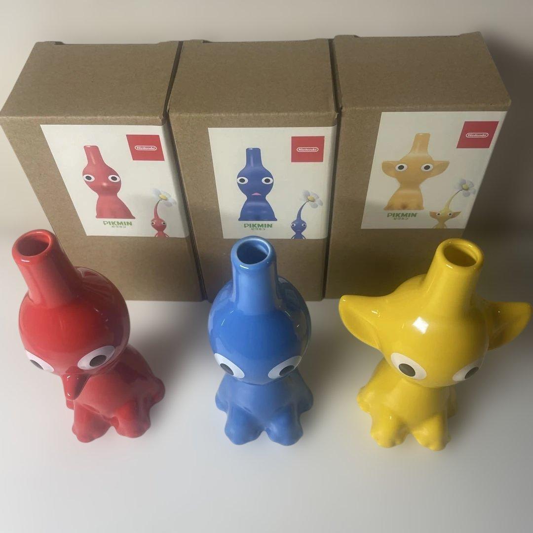 ピクミン 花瓶 一輪挿し　３種セット　任天堂 Pikmin