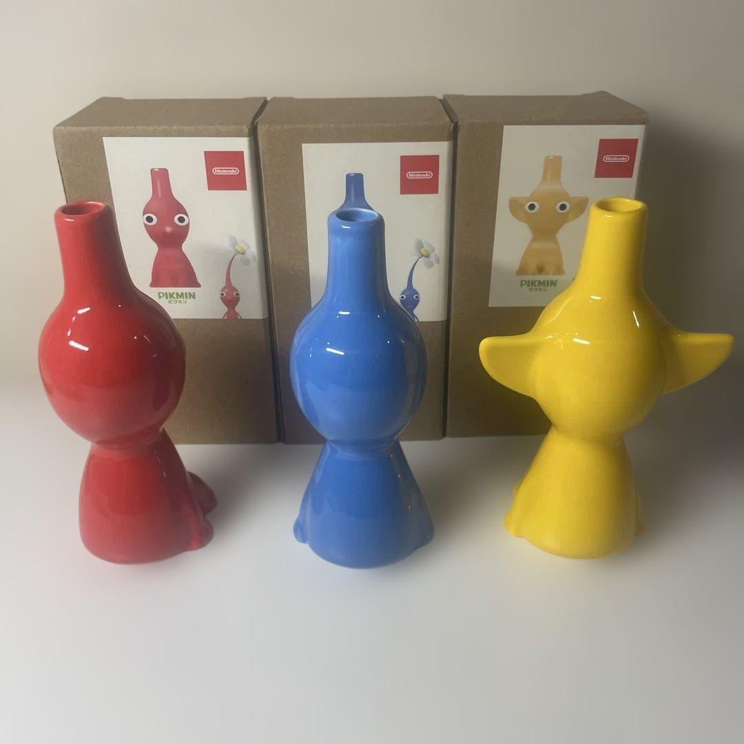 ピクミン 花瓶 一輪挿し　３種セット　任天堂 Pikmin