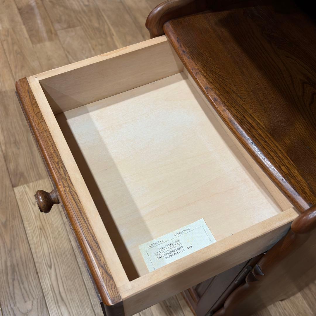 極美品 OLD karimoku オールド カリモク コロニアル 電話台 花台