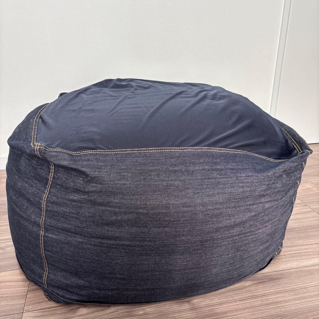 無印良品　体にフィットするソファ　大　セット　綿デニム　ネイビー