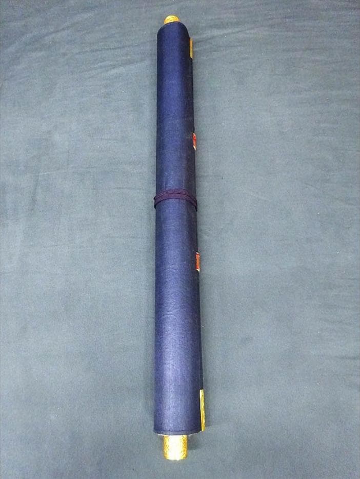 掛軸 在銘『西国三十三ヶ所御朱印』絹本 共箱付 掛け軸 p042601