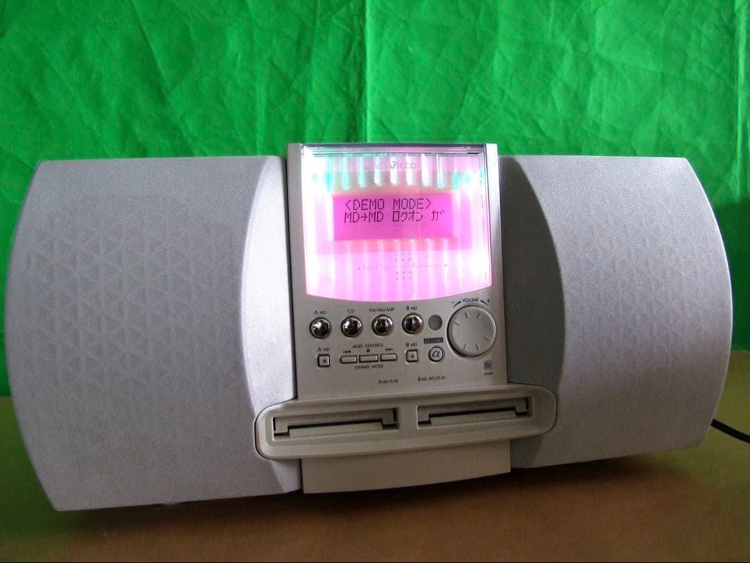 動作確認済｜内部清掃済｜Victor NS-X77WMD-W CD MDコンポ