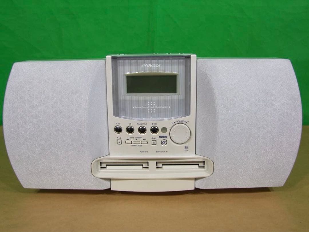 動作確認済｜内部清掃済｜Victor NS-X77WMD-W CD MDコンポ