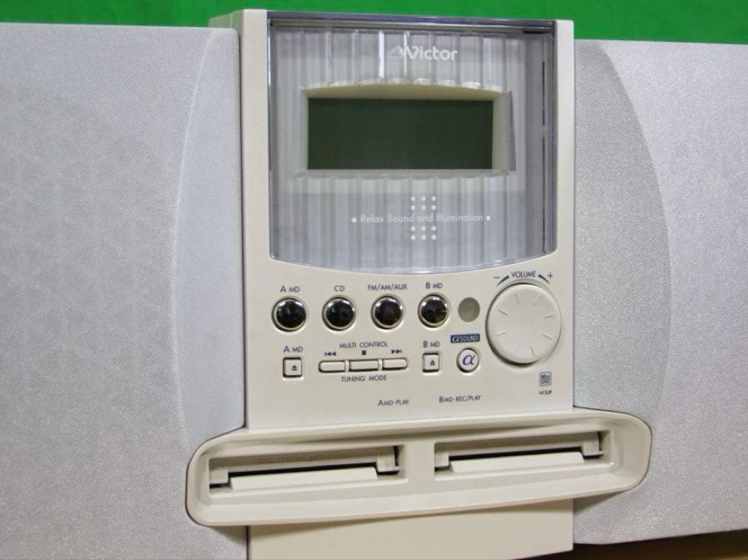 動作確認済｜内部清掃済｜Victor NS-X77WMD-W CD MDコンポ