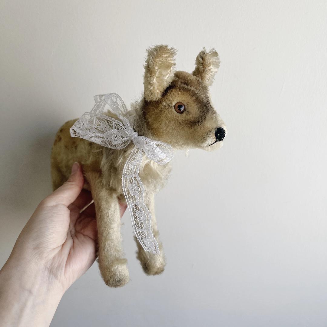 ぬいぐるみ vintage deer plush toy