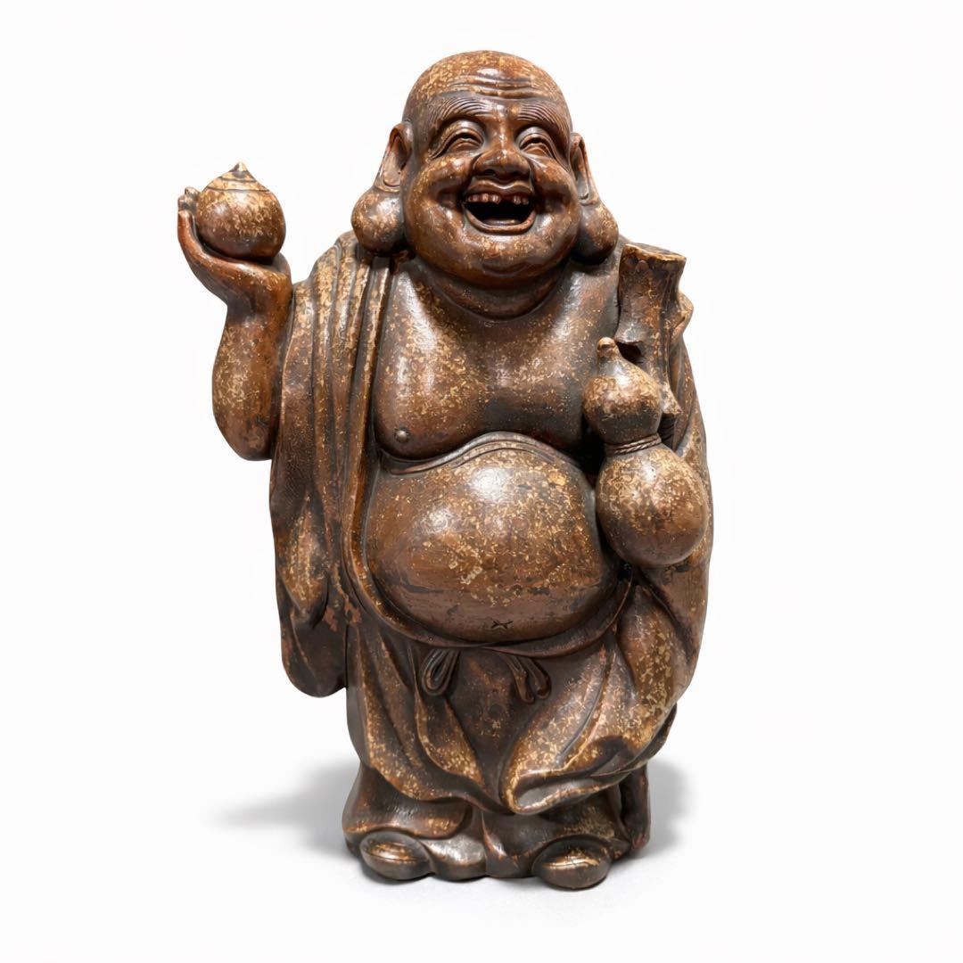 大型57cm 七福神 布袋尊 興楽園 作 布袋様 置物 縁起物 福の神 陶器
