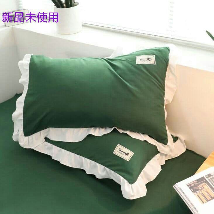 緑の童話布団カバーシングル4点寝具セットシーツ四季用枕カバー付きId