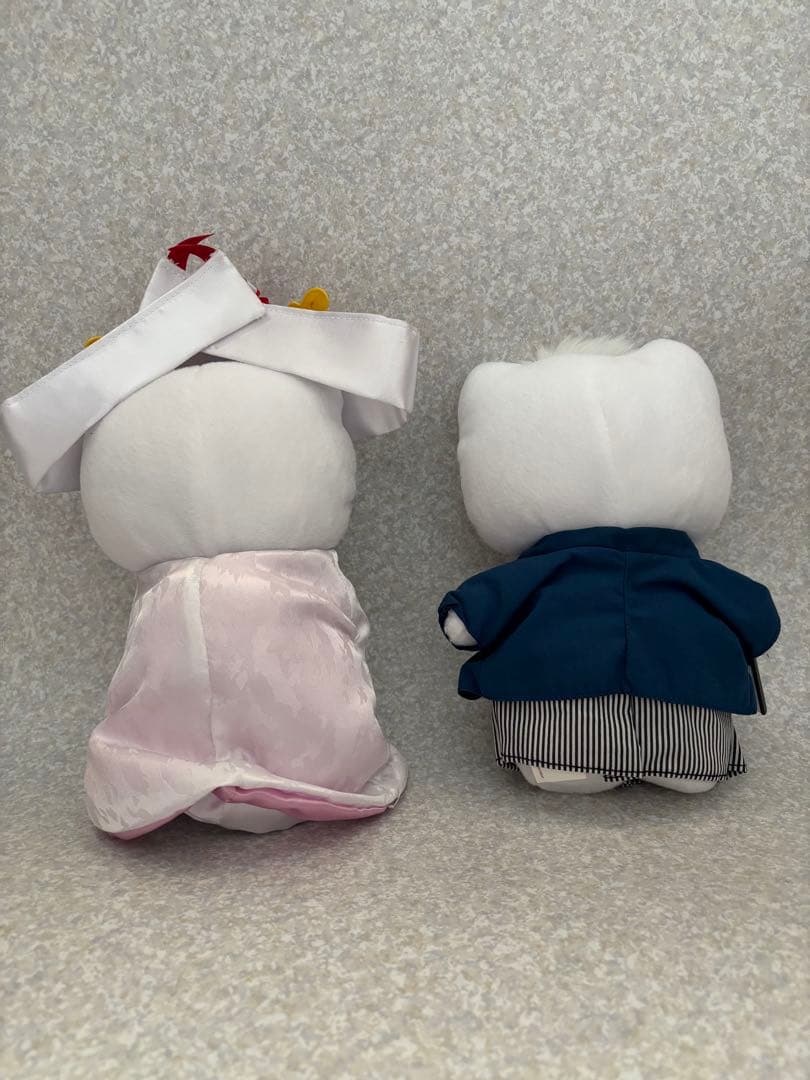 絶対コレ1番綺麗⭐︎レア品　26年前ハローキティ 和服ぬいぐるみ 2体セット