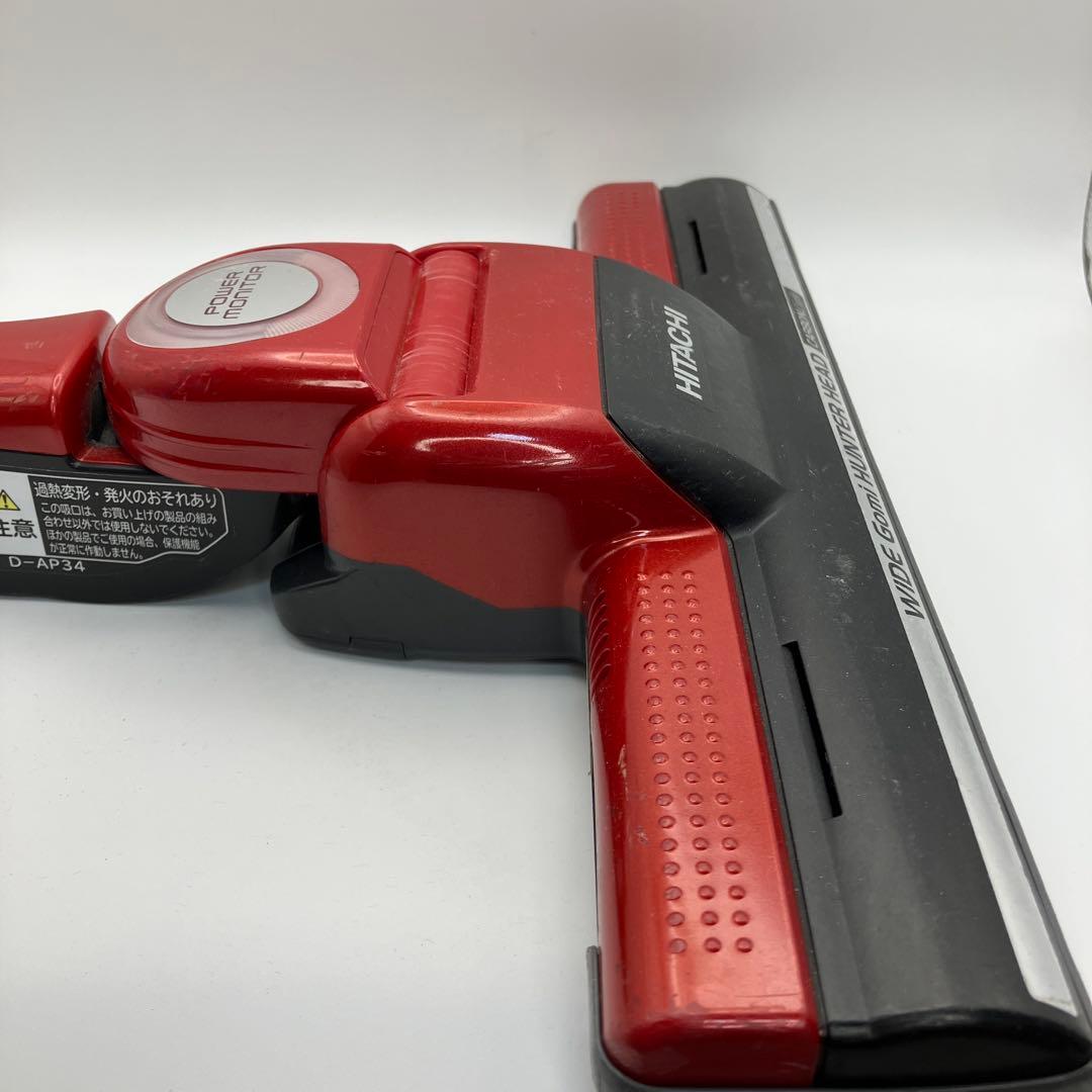 日立　掃除機　D-AP34　ヘッド　回転ブラシ　希少　中古品　赤　レッド