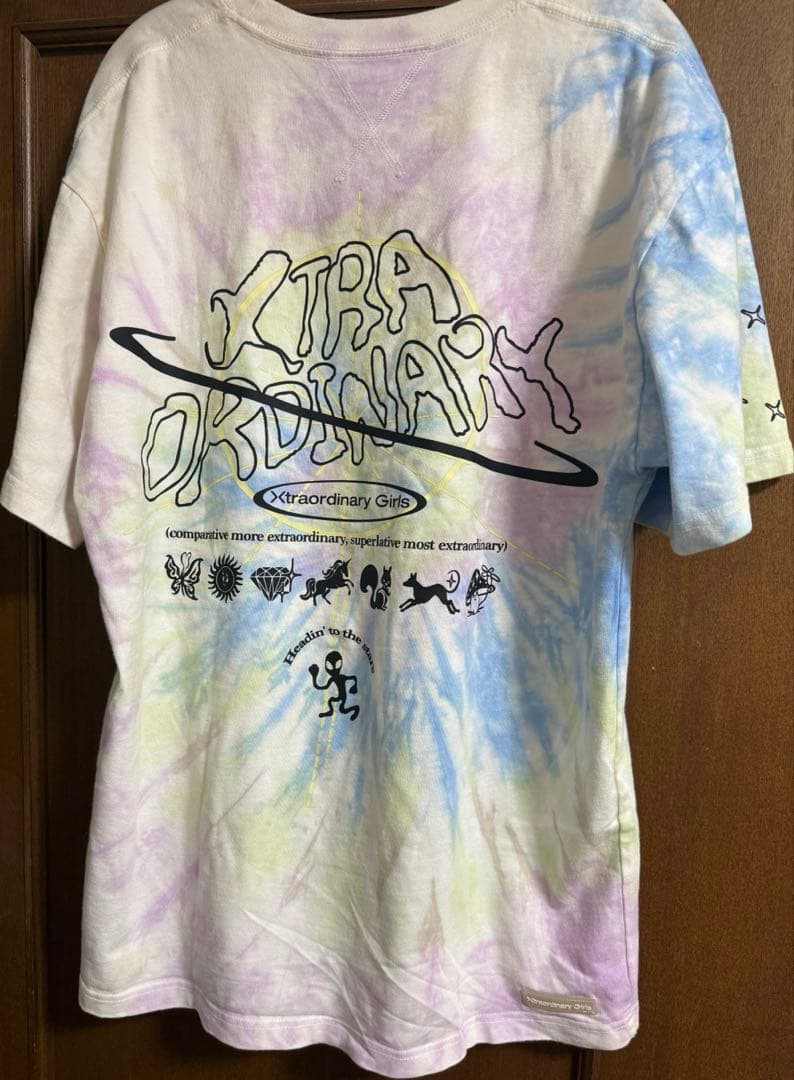 XG Tie Dye Crew Neck Tee Tシャツ ダイダイ XL