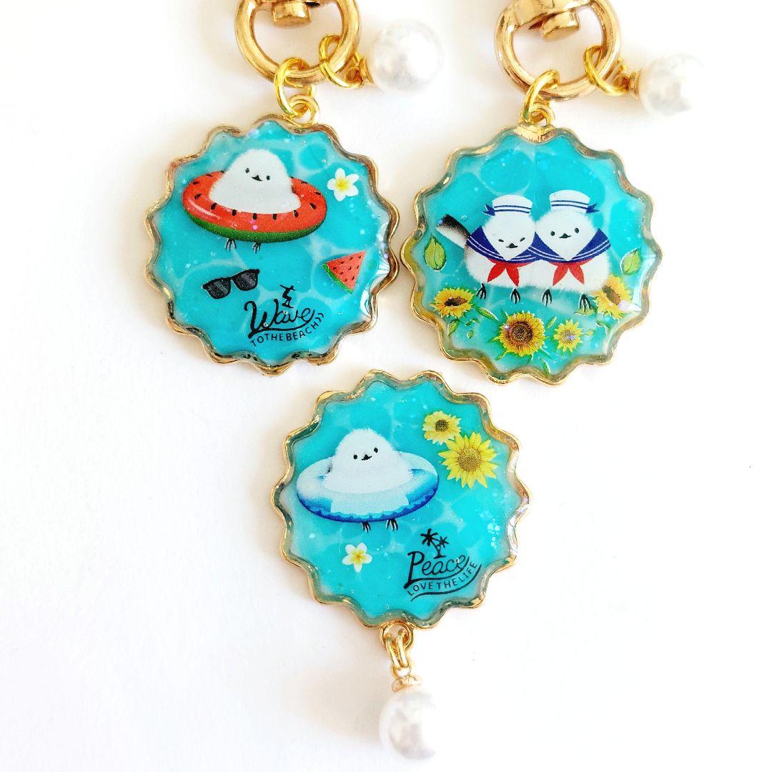 レジン　ハンドメイド　キーホルダー　255