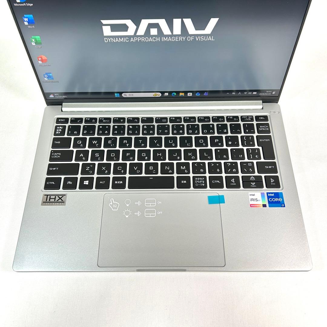 美品 DAIV 4P i7 512GB 32GB バッテリー新品同等 ゲーミング