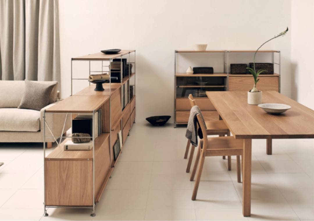 ⭐️美品⭐️無印良品⭐️ボックス引出し２段⭐️ステンレスユニットシェルフ⭐️ワイド 中