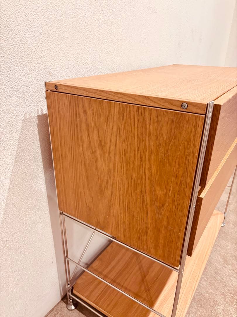 ⭐️美品⭐️無印良品⭐️ボックス引出し２段⭐️ステンレスユニットシェルフ⭐️ワイド 中