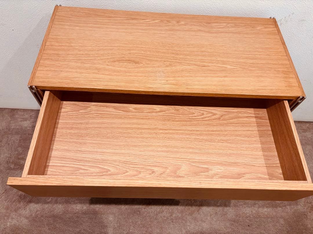 ⭐️美品⭐️無印良品⭐️ボックス引出し２段⭐️ステンレスユニットシェルフ⭐️ワイド 中