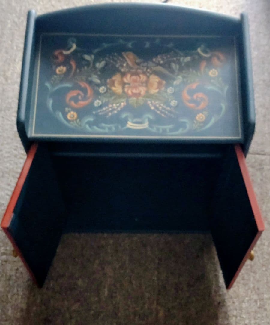 ト一ルペイント3段木製小物収納ボックス