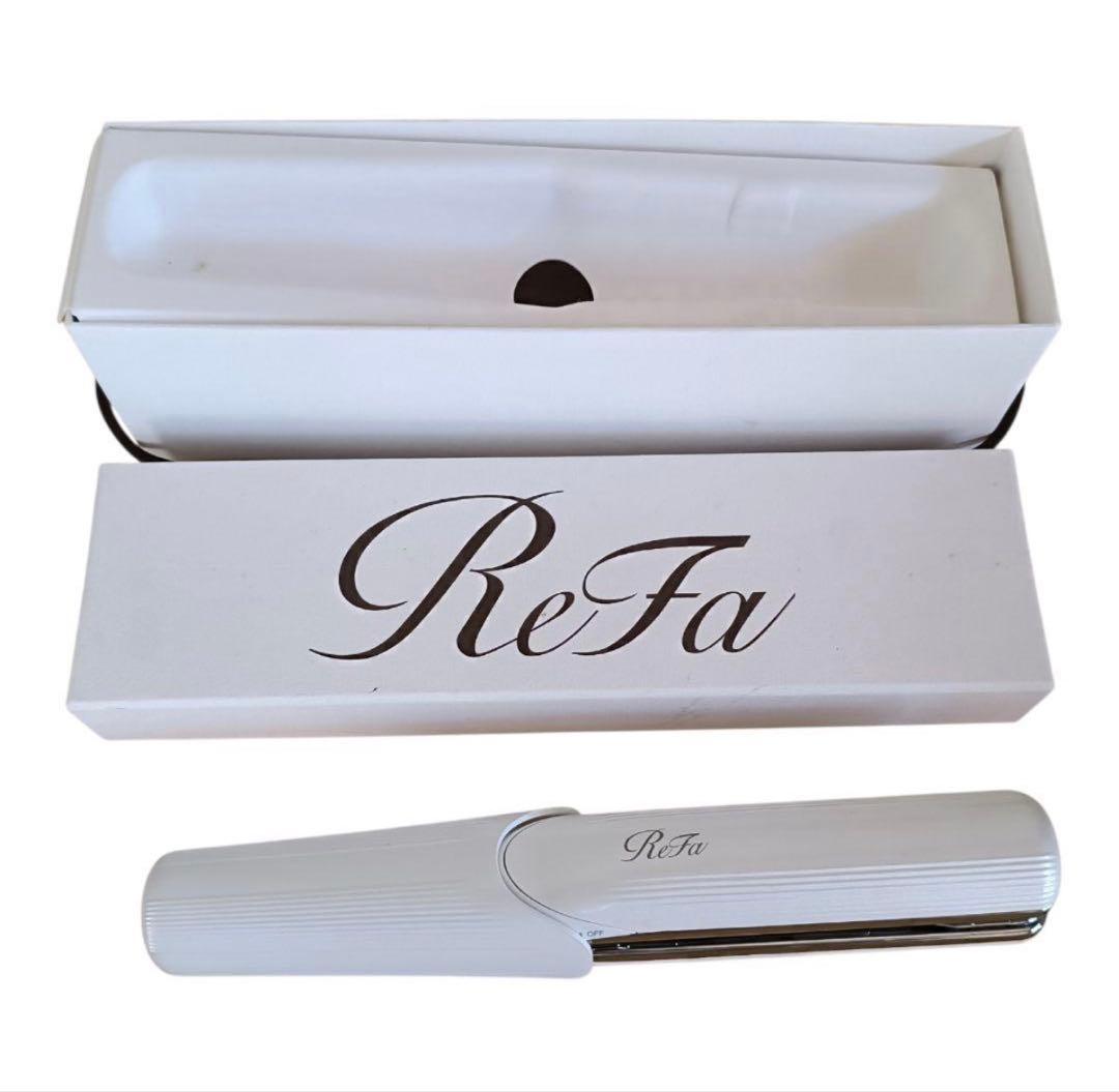 リファReFa ヘアアイロン RE-AI02A ホワイト コードレス　箱・付属品