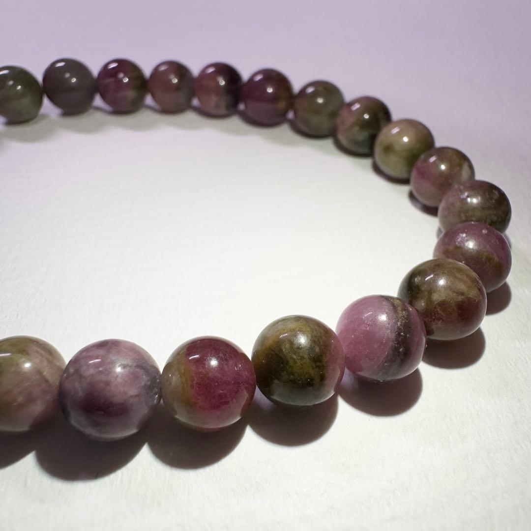 【ウォーターメロントルマリン】愛らしさと癒しを宿す彩り 天然石 ブレスレット
