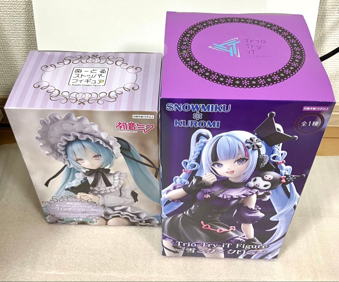 雪ミクxクロミ 初音ミク ぬーどるストッパー　フィギュア ヴィンテージドール