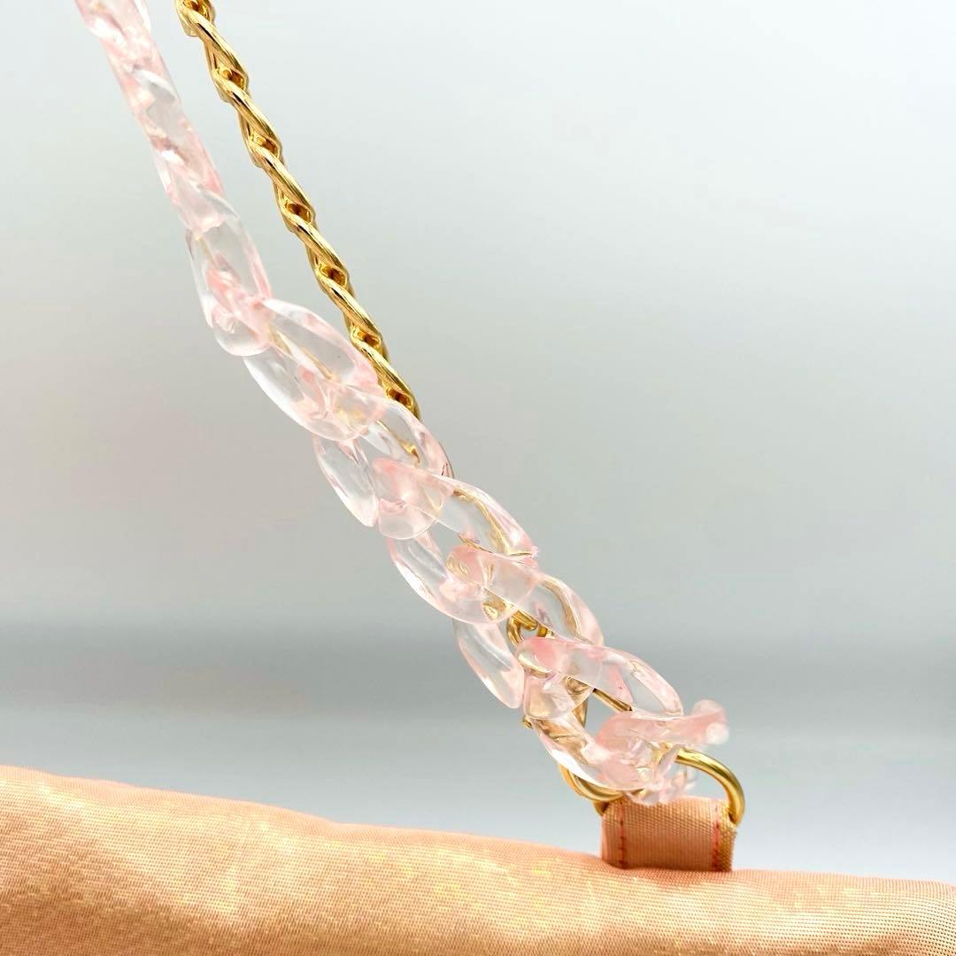 桜ピンク　光沢帯リメイクフラップ式ハンドバッグ　パーティー　クラッチ　フォーマル