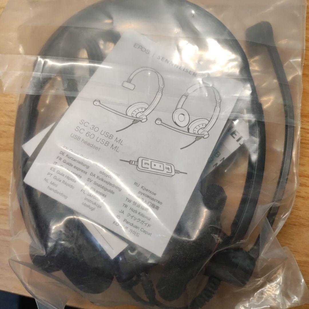 ゼンハイザー SC 60 USB ML  両耳USBヘッドセット【ラベル剥がれ】