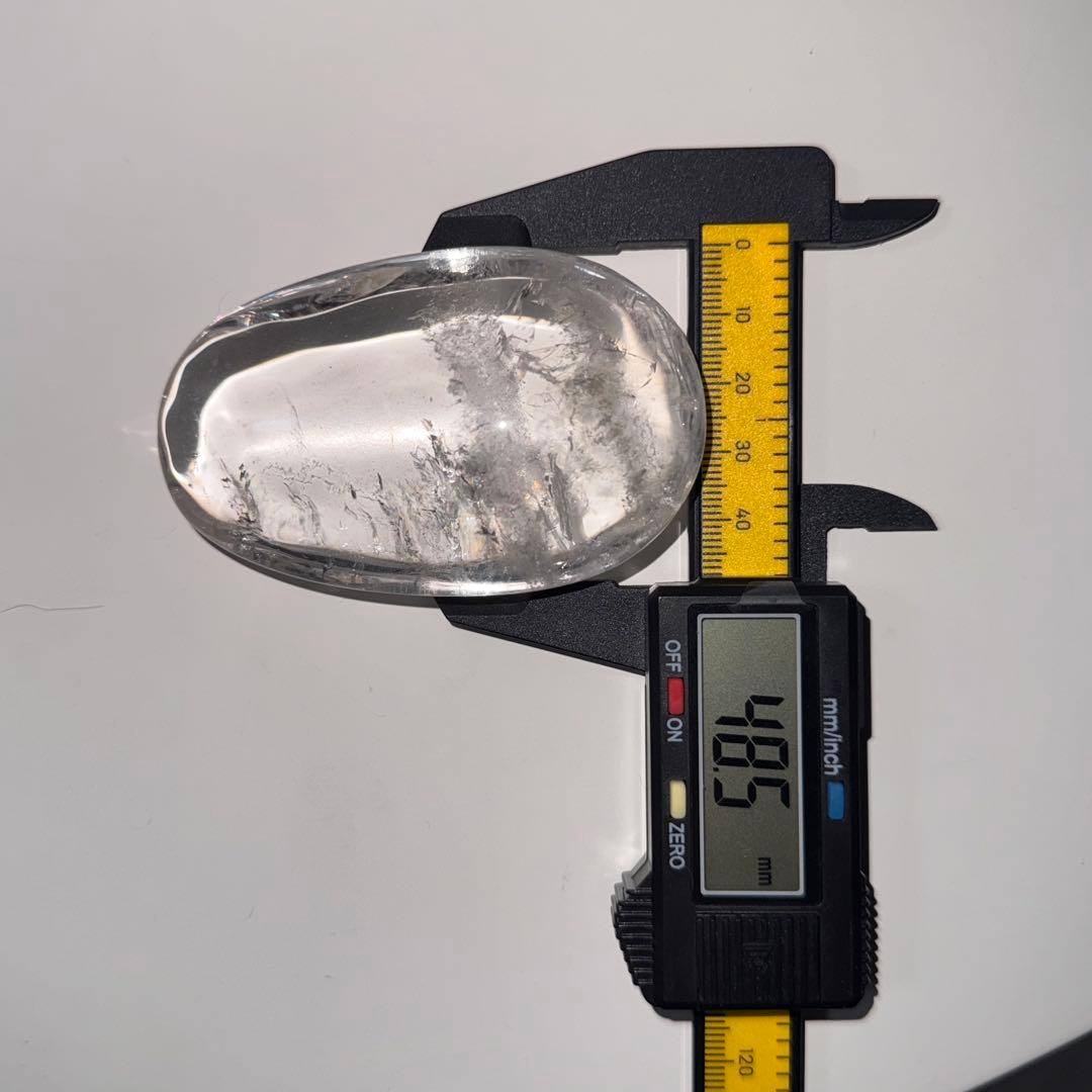 高品質　クリアクォーツ　握り石139.5g 浄化　NO.218