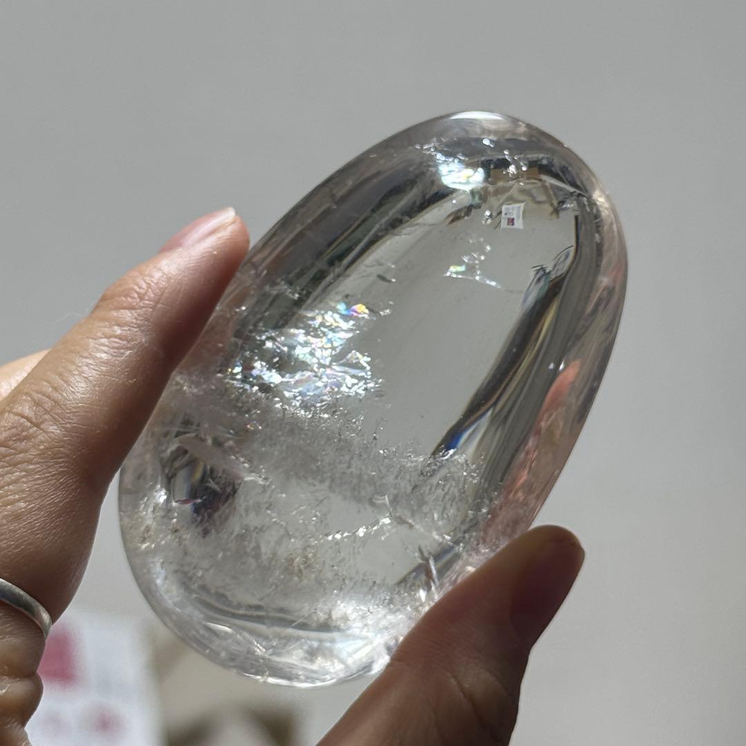 高品質　クリアクォーツ　握り石139.5g 浄化　NO.218