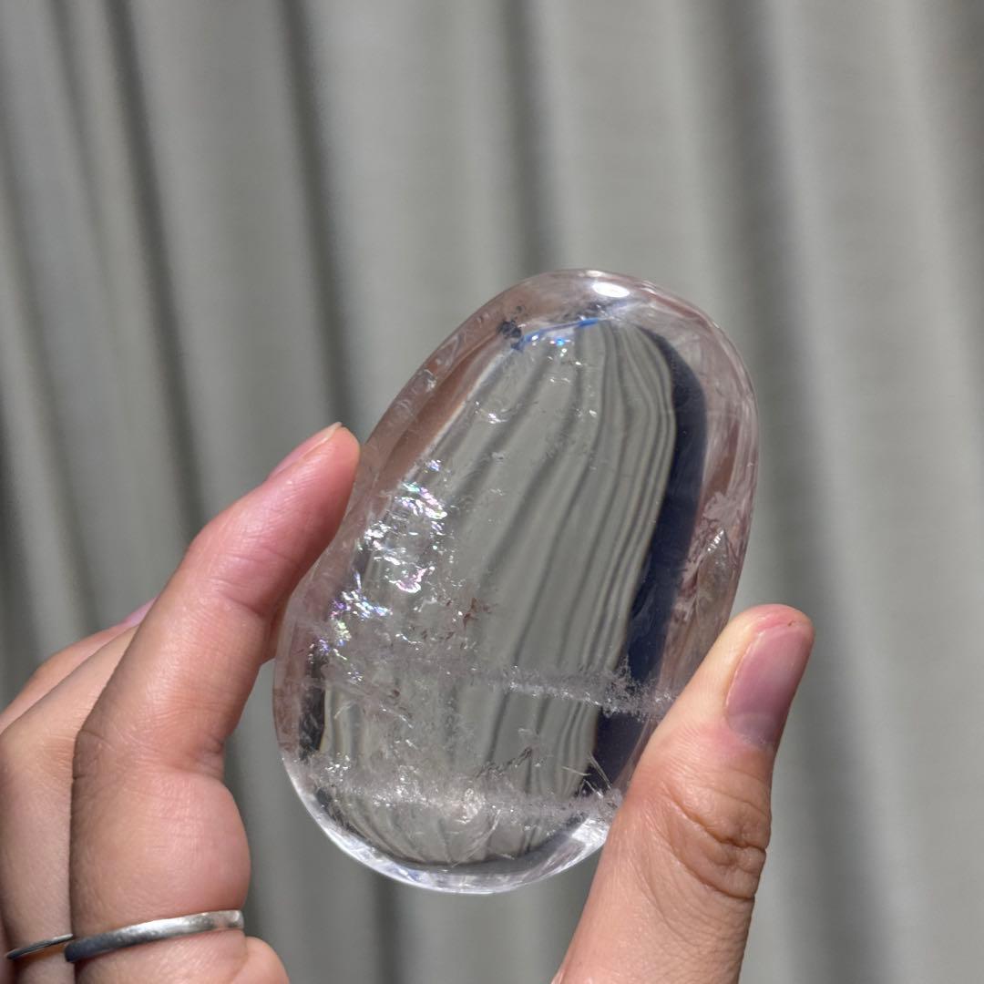 高品質　クリアクォーツ　握り石139.5g 浄化　NO.218