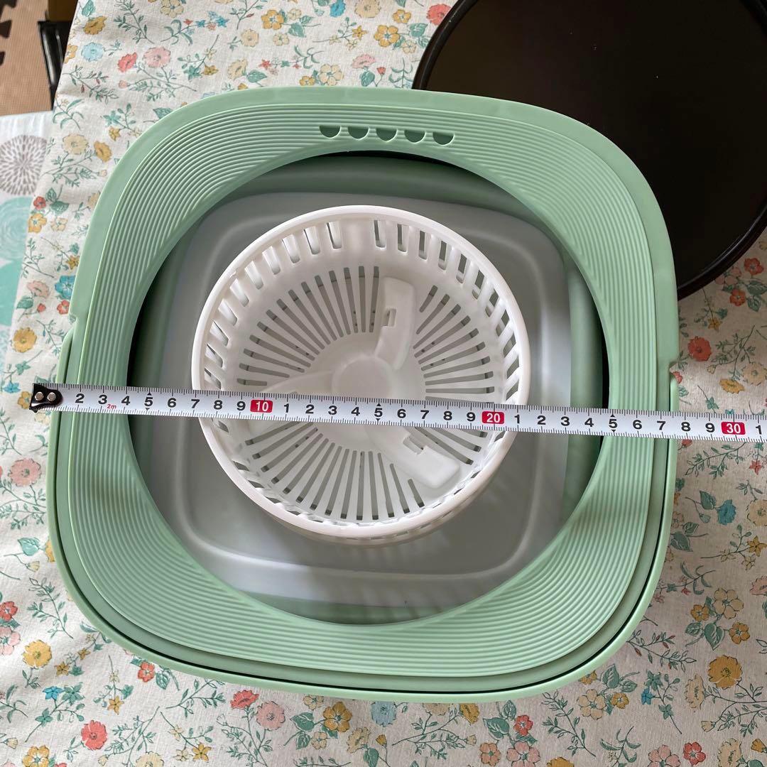 折りたたみ洗濯機 ポータブル洗濯機 6.5L 緑 コンパクト 半自動洗濯機