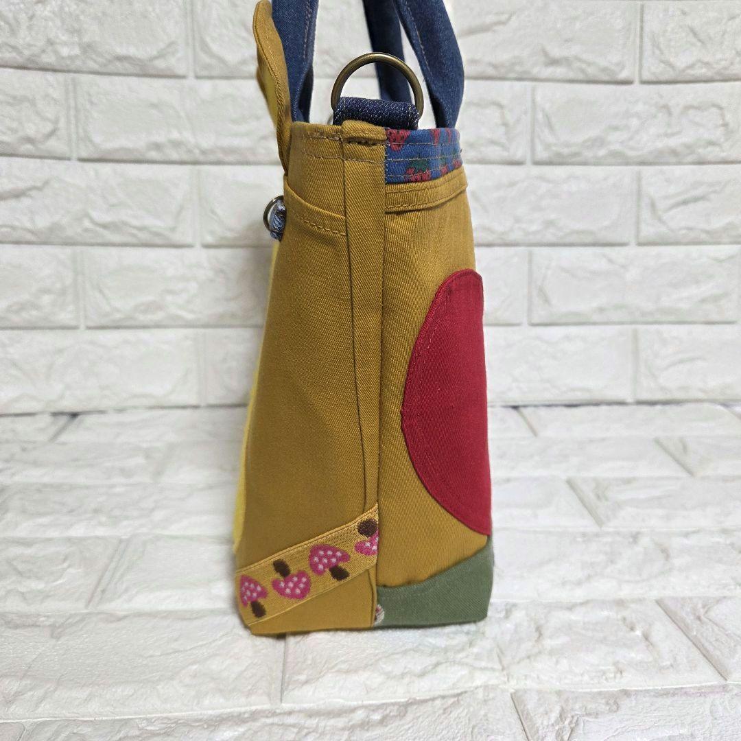 930 デニム＊リメイク＊くま＊バッグ＊トートバッグ