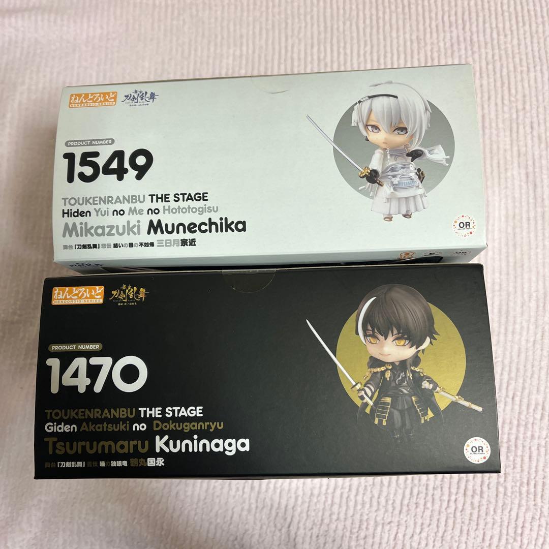 ねんどろいど　舞台 刀剣乱舞　三日月宗近　鶴丸国永