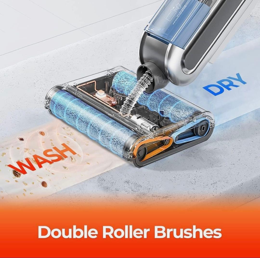 UWANT X100-J コードレス 水拭き掃除機 吸引・水洗い一体型