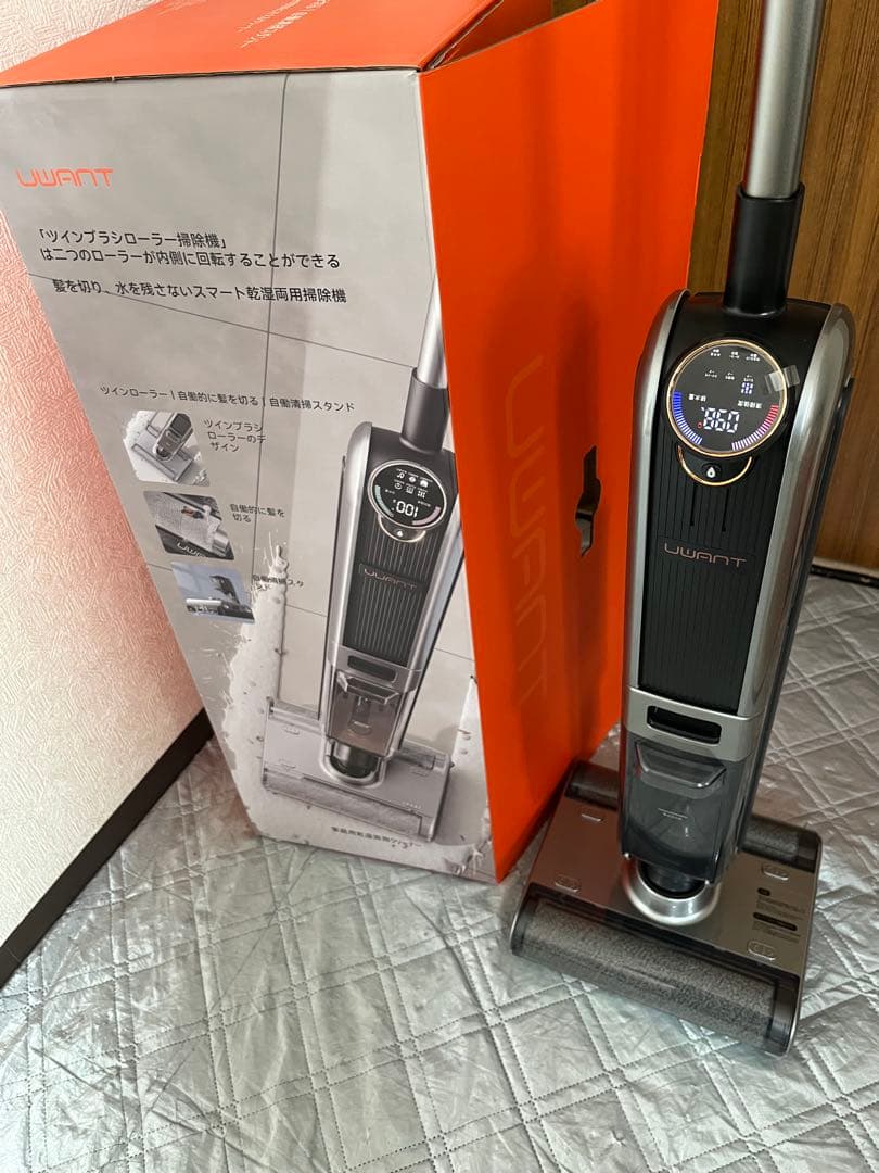 UWANT X100-J コードレス 水拭き掃除機 吸引・水洗い一体型