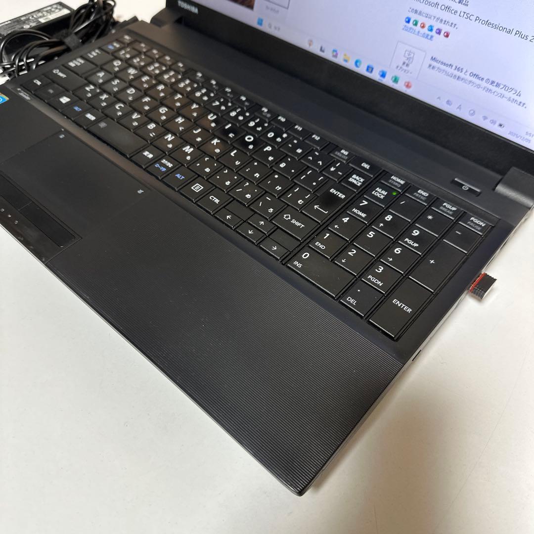TOSHIBAノート PC Core i5 SSD メモリ8GB オフィス付き