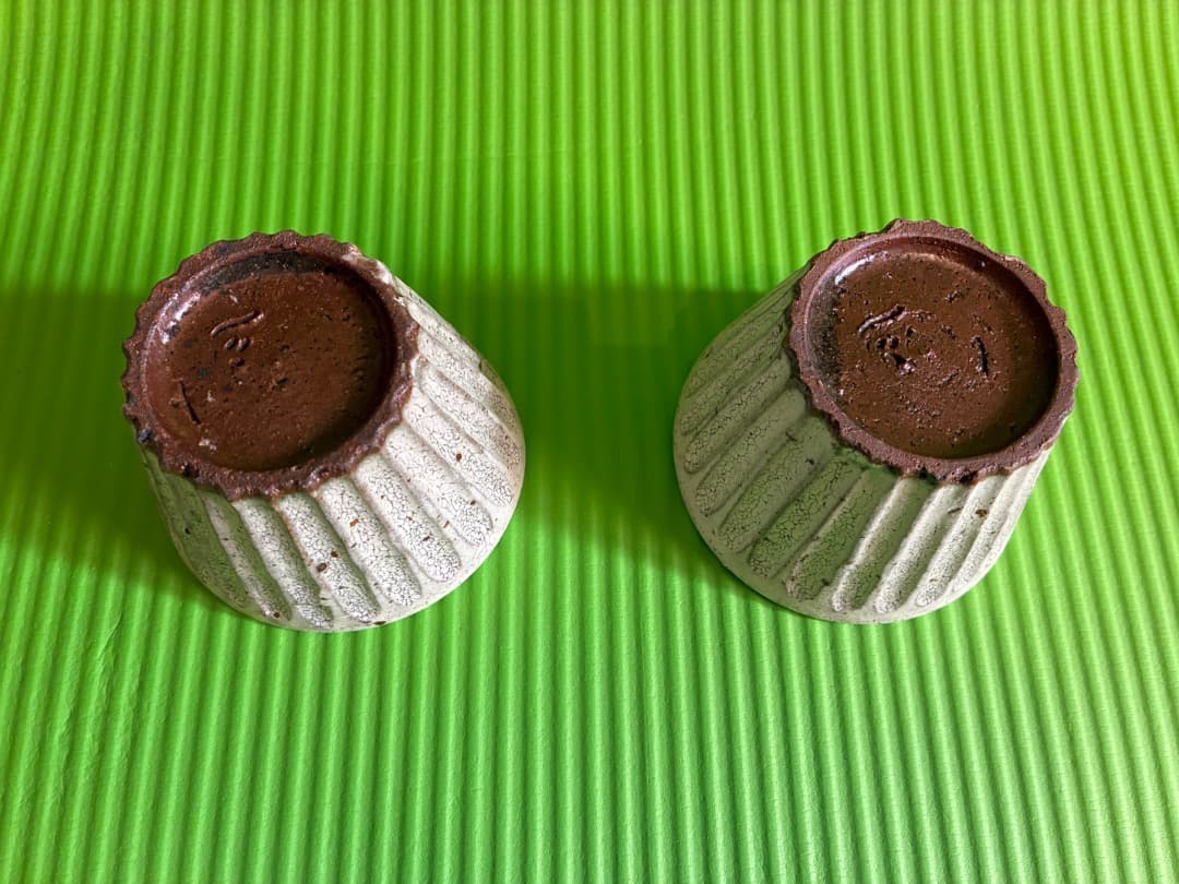 余宮隆　白しのぎフリーカップ　2点セット