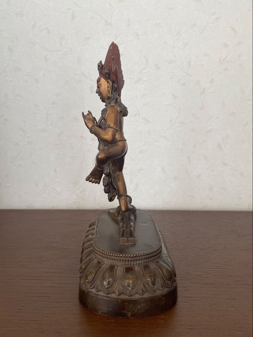 仏像　乾隆年製　骨董　金属製
